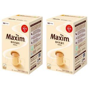 맥심 화이트 골드 커피믹스, 11.7g, 160개입, 2개