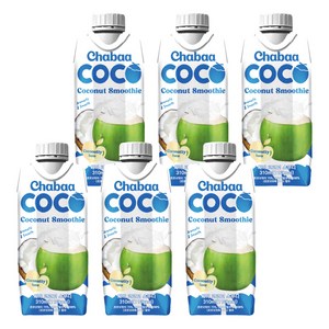 차바 코코넛스무디, 310ml, 6개