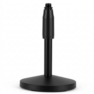 컴썸 D-S1100 탁상용 원반 스텐드 마이크 거치대 블랙