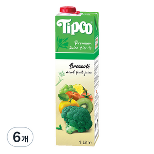 팁코 브로콜리 혼합 주스, 1L, 6개