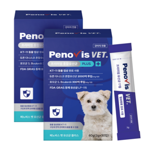 페노비스 강아지 프리미엄 종합유산균 플러스, 30회분, 피부/피모+장건강, 2개