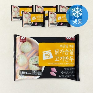 외갓집 3분 닭가슴살 고기만두 (냉동), 180g, 6개