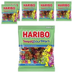 하리보 스위트사우어베어스 젤리, 175g, 6개