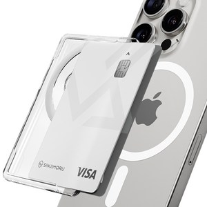 신지모루 맥세이프 M 슬림 슬롯 사이드 카드지갑 휴대폰 케이스