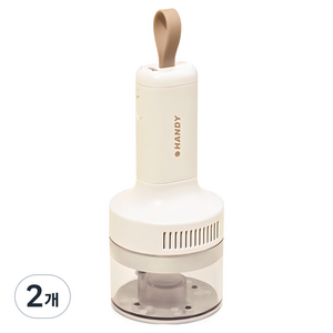 투코비 강력 흡입 충전식 데스크청소기 C타입, 화이트, 2개