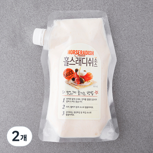 주비푸드 홀스래디쉬 소스, 500g, 2개