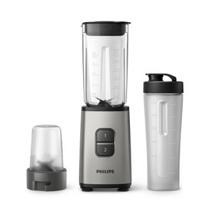 필립스 미니 블렌더 데일리 컬렉션 시리즈 텀블러&다지기 구성 메탈