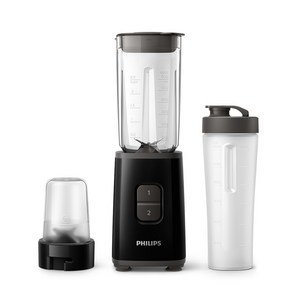 필립스 미니 블렌더 데일리 컬렉션 시리즈 텀블러&다지기 구성 블랙