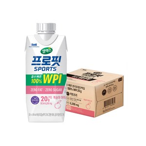 셀렉스 프로핏 스포츠 복숭아 아이스티, 330ml, 12개