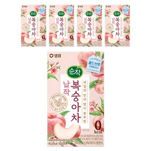 순작 콜드브루 과일허브티 납작 복숭아차