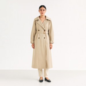 온앤온 여성용 볼륨 슬리브 트렌치 코트