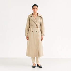 온앤온 여성용 볼륨 슬리브 트렌치 코트