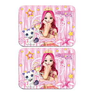 리틀블링 시크릿쥬쥬 별의여신 틴케이스 어린이 네일 3종 세트, 핑크세트, 2세트