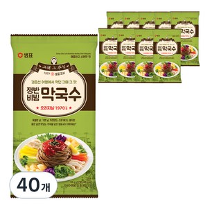 샘표 쟁반비빔 막국수, 126g, 40개