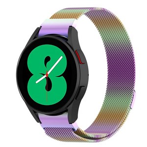 루아러블 갤럭시워치 호환 밀레니즈 메쉬 날개형 마그네틱 메탈 스트랩