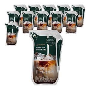 코코브루니 콜드브루 돌체라떼, 200ml, 12개