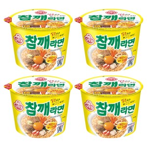 오뚜기 참깨라면 컵 110g, 4개
