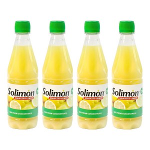 솔리몬 스퀴즈드 레몬즙, 500ml, 4개
