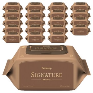 베베숲 시그니처 브라운 물티슈 캡형