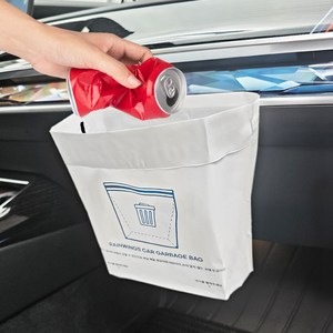 레인윙스 부착식 스탠드식 차량용 쓰레기봉투 20개입, 혼합색상, 4개