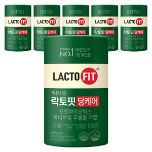락토핏 당케어 유산균, 120g, 6개