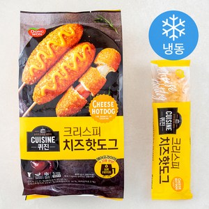 동원에프앤비 퀴진 치즈 크리스피 핫도그 (냉동)