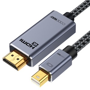 코드웨이 Mini DP to HDMI 케이블 UHD 4K60Hz, 1개, 5m