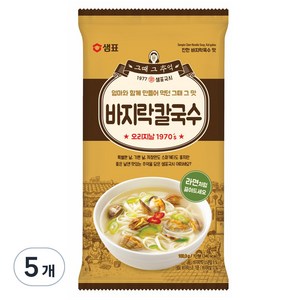 샘표 바지락칼국수, 100.3g, 5개