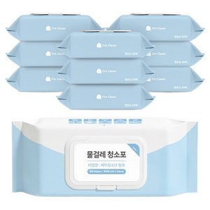 아임클린 물걸레 청소포 특대형 캡형 라임향 30매, 38 x 20 cm, 10개