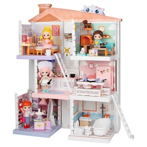젠토이 마이 리틀 빌라 인형의 집 WS8971, 혼합색상, 1개