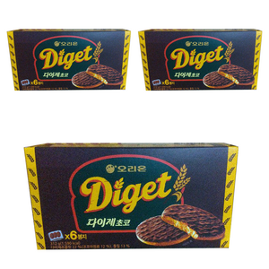 닥터유 다이제 초코 비스켓, 312g, 3개