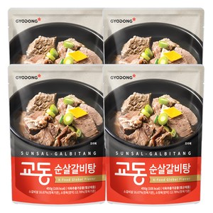 교동식품 교동 프리미엄 순살 갈비탕, 450g, 4개