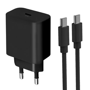 홈플래닛 25W PPS PD 3.0 초고속 충전기 + CtoC 케이블 1.2m