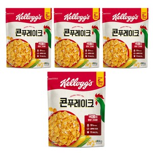 켈로그 콘푸레이크 시리얼, 530g, 4개