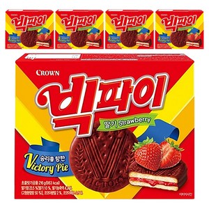 크라운 빅파이 딸기, 216g, 5개