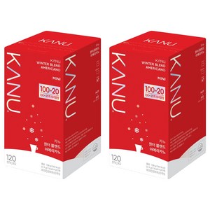 카누 윈터 블렌드 아메리카노 원두커피믹스, 2개