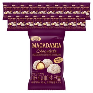 하루견과 마카다미아 초코볼, 22g, 20개