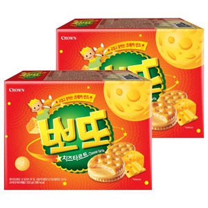 크라운 뽀또 치즈타르트, 322g, 2개