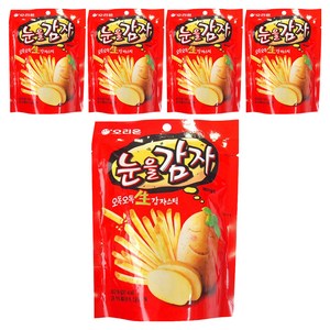 오리온 눈을감자, 56g, 5개
