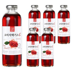 초록원 오미자엑기스S, 660g, 6개