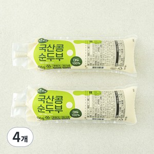 맑은물에 참 좋은 국산콩 100% 순두부, 400g, 4개