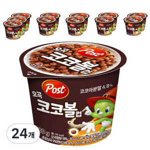 포스트 오곡 코코볼 컵 시리얼, 30g, 24개