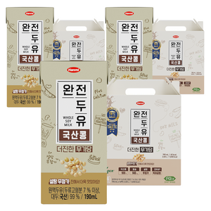 전두유 더진한 국산콩 무가당 두유, 190ml, 48개