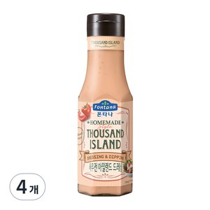 폰타나 사우전 아일랜드 드레싱, 250g, 4개