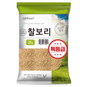 대구농산 건강한밥상 국산 찰보리, 2kg, 1개