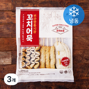 영자어묵 부산 깡통시장 꼬치어묵 (냉동), 370g, 3개