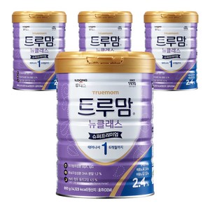 트루맘 뉴클래스 슈퍼프리미엄 분유 1단계, 800g, 4개