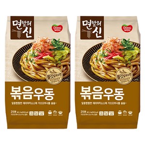 동원 면발의신 볶음우동 2인분, 401.6g, 2개