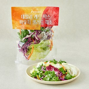 데일리 레드 믹스 파우치 샐러드 채소