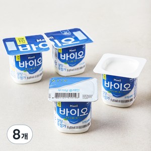 매일바이오 무가당 플레인, 85g, 8개